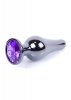 MyLove Toys - Jewellery Dark Silver BUTT PLUG- Purple